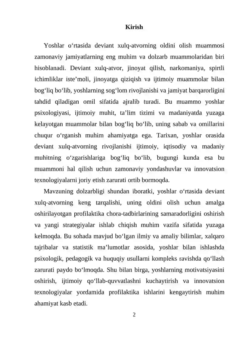 Deviant xulq-atvorning asosiy sabablari va tushunchalari 2