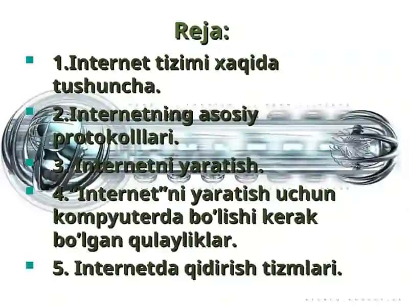 Internet tizimi va uning resurslari haqida tushuncha 2