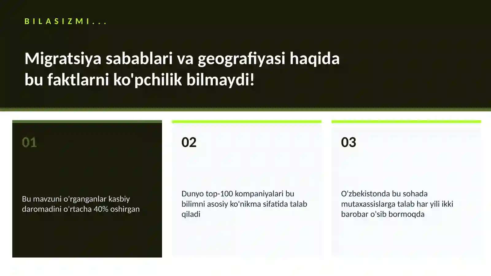 Migratsiya sabablari va geografiyasi 2