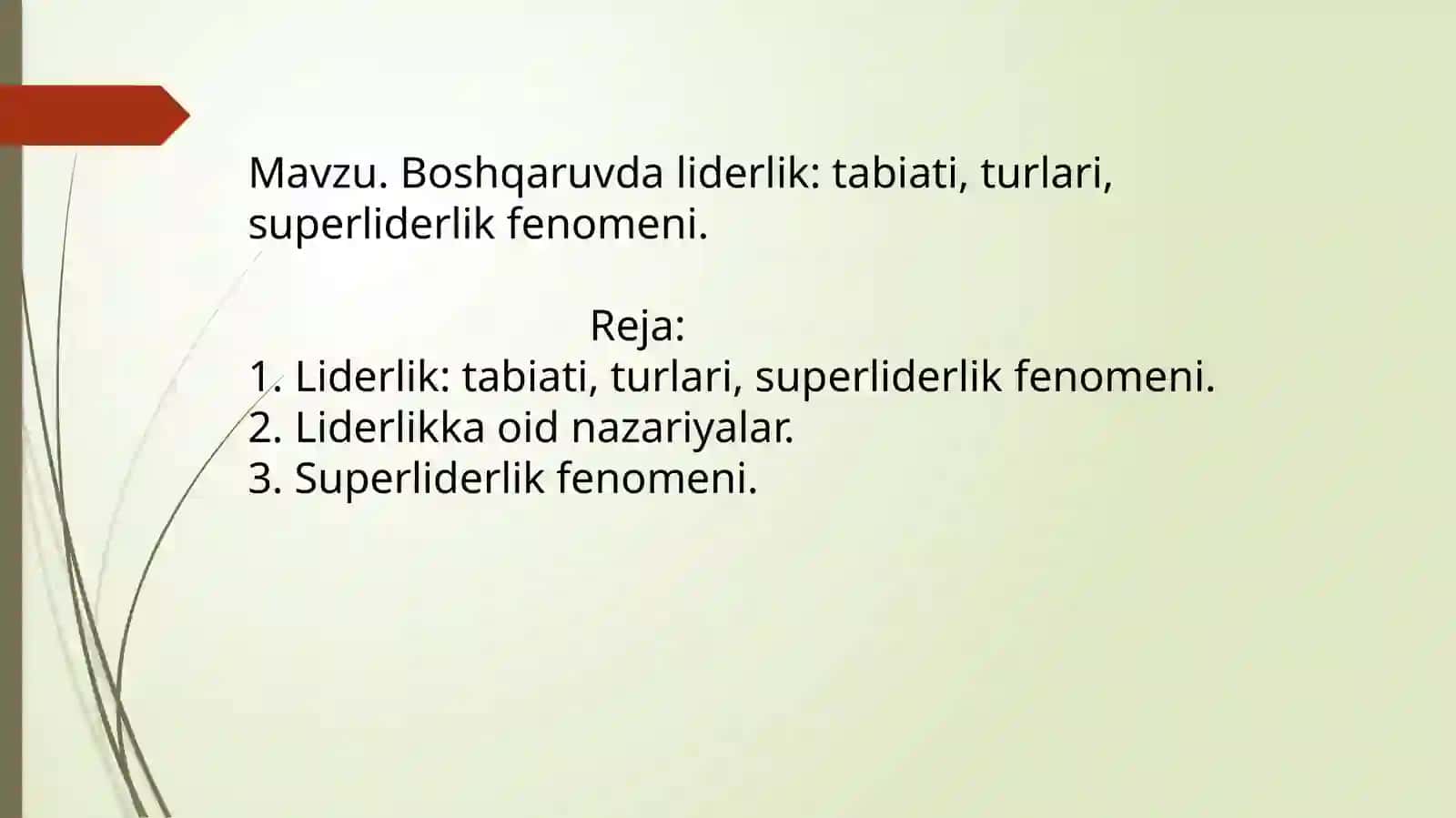 Boshqaruvda liderlik: tabiati, turlari, superliderlik fenomeni 2