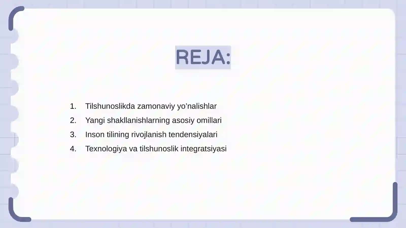 Tilshunoslikda zamonaviy yo’nalishlar 2