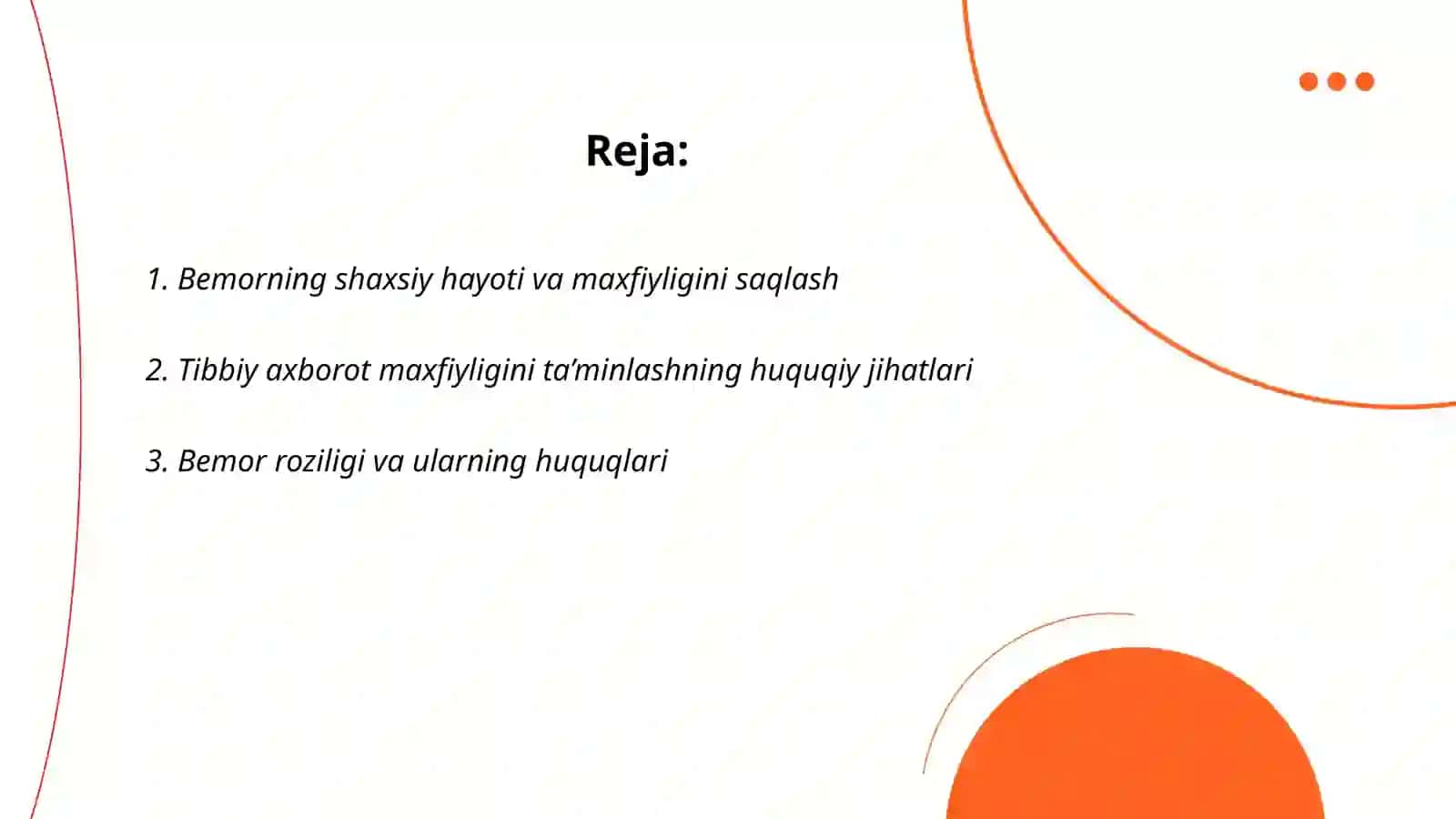 Bemor jismoniy va ruhiy yaxlitligining ahloqiy huquqiy muammolari 2