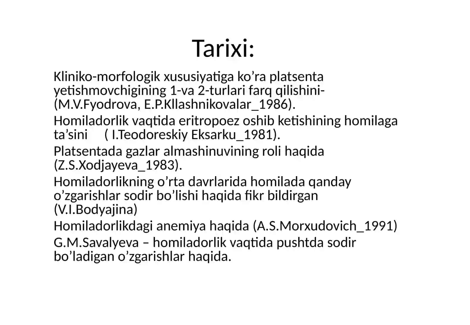 Homilada qon aylanish ahamiyati 2