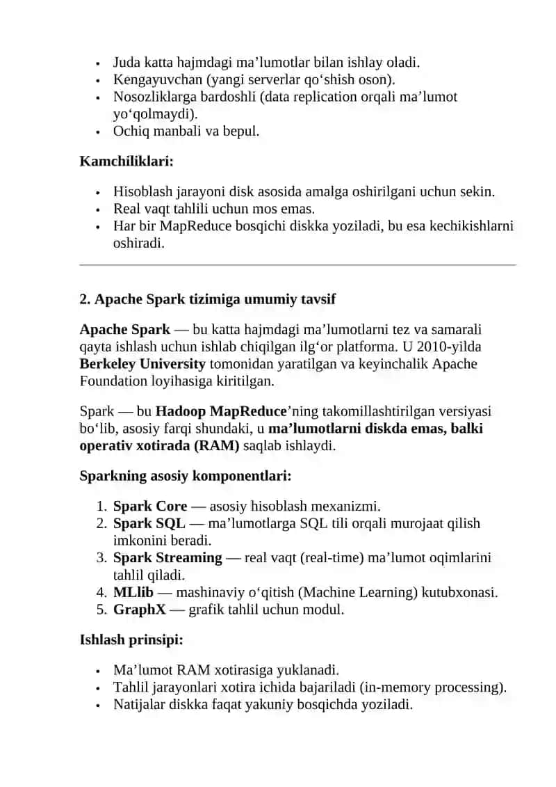 Hadoop va Spark 2