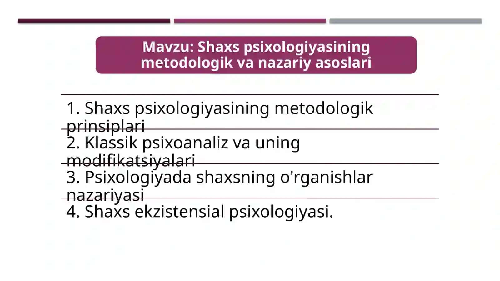 Shaxs psixologiyasining metodologik prinsiplari 2