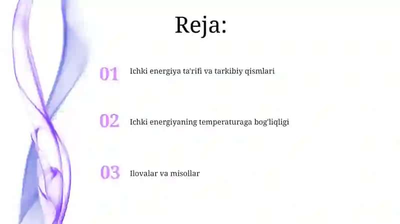 Ideal gazning ichki energiyasi 2