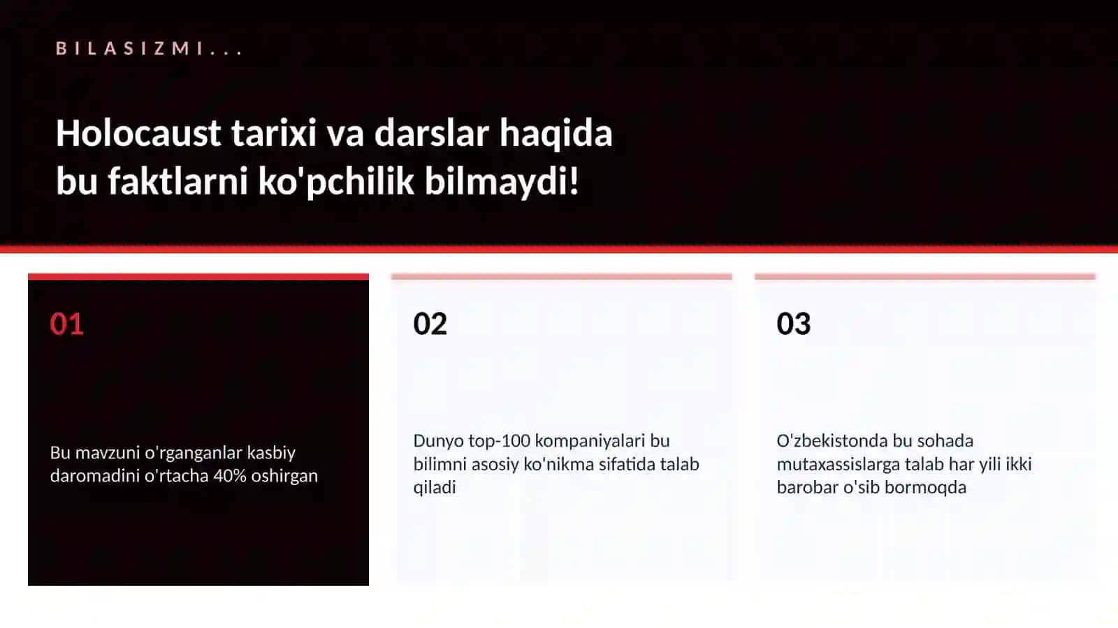 Holocaust tarixi va darslar 2