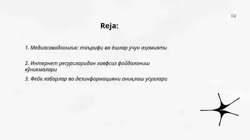 Медиасаводхонлик 2
