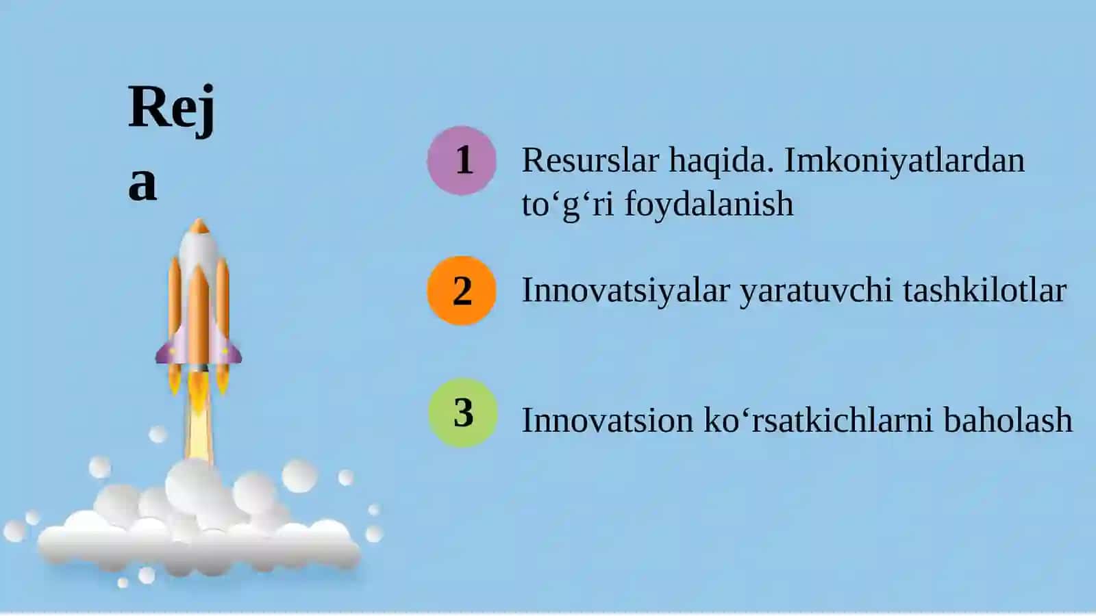 Resurslar va imkoniyatlar 2