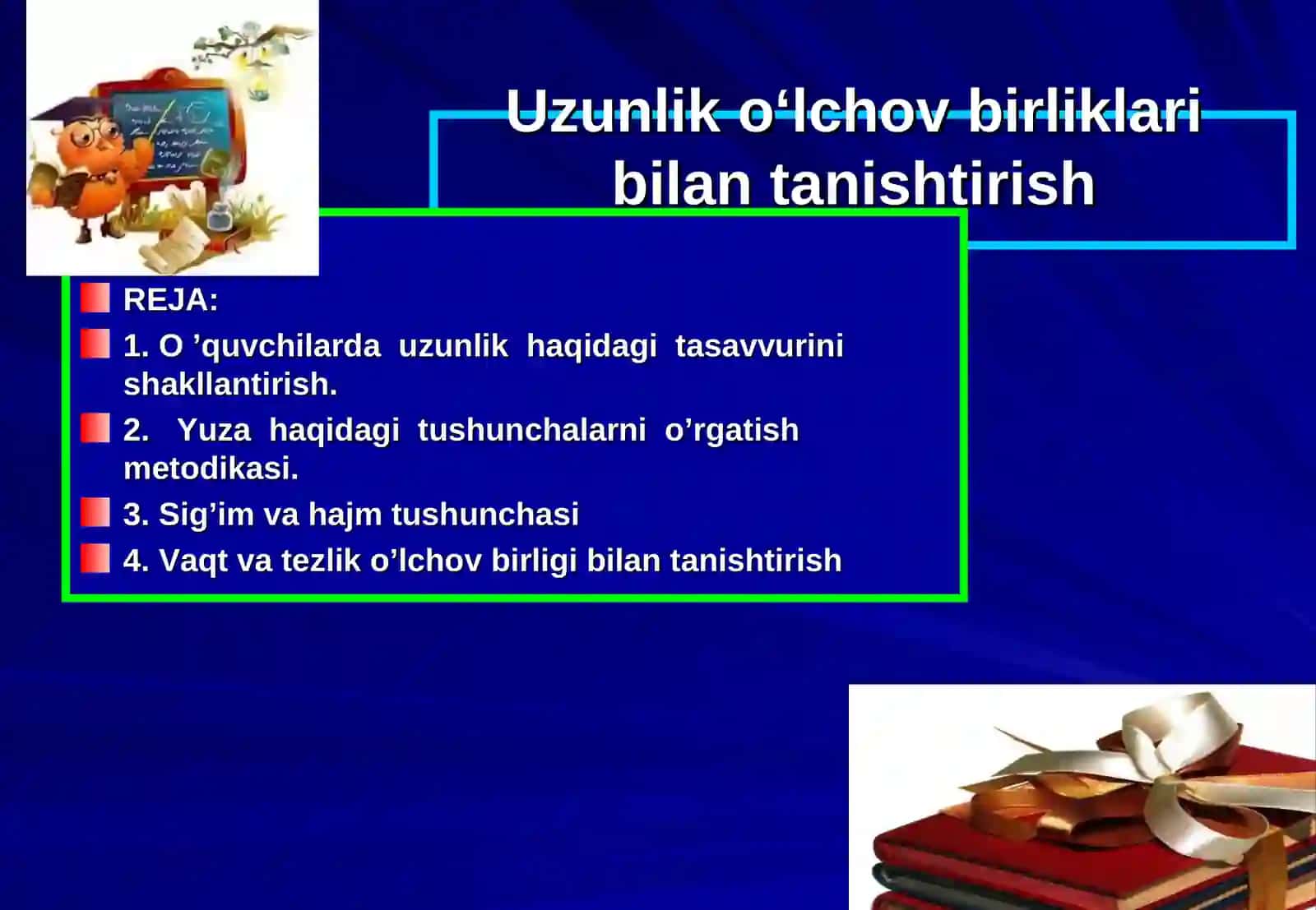 Miqdorlarni o’qitish metodikasi 2