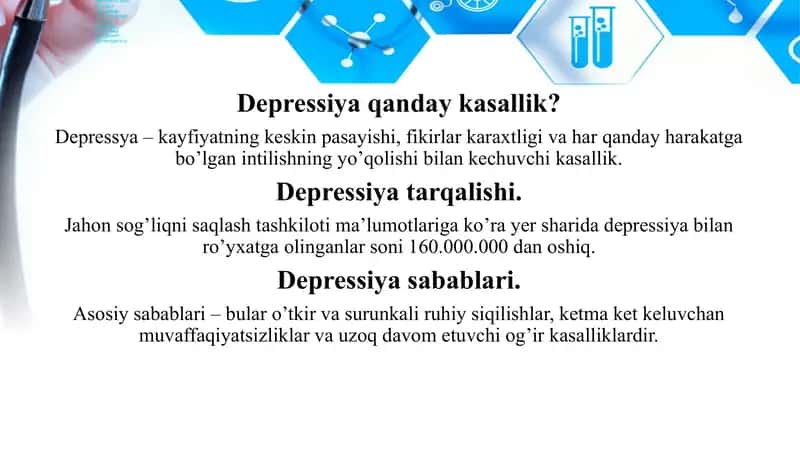 Depressiyaga qarshi dori vositalar 2