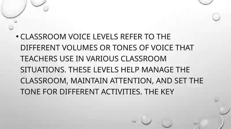 Classroom voice levels 2