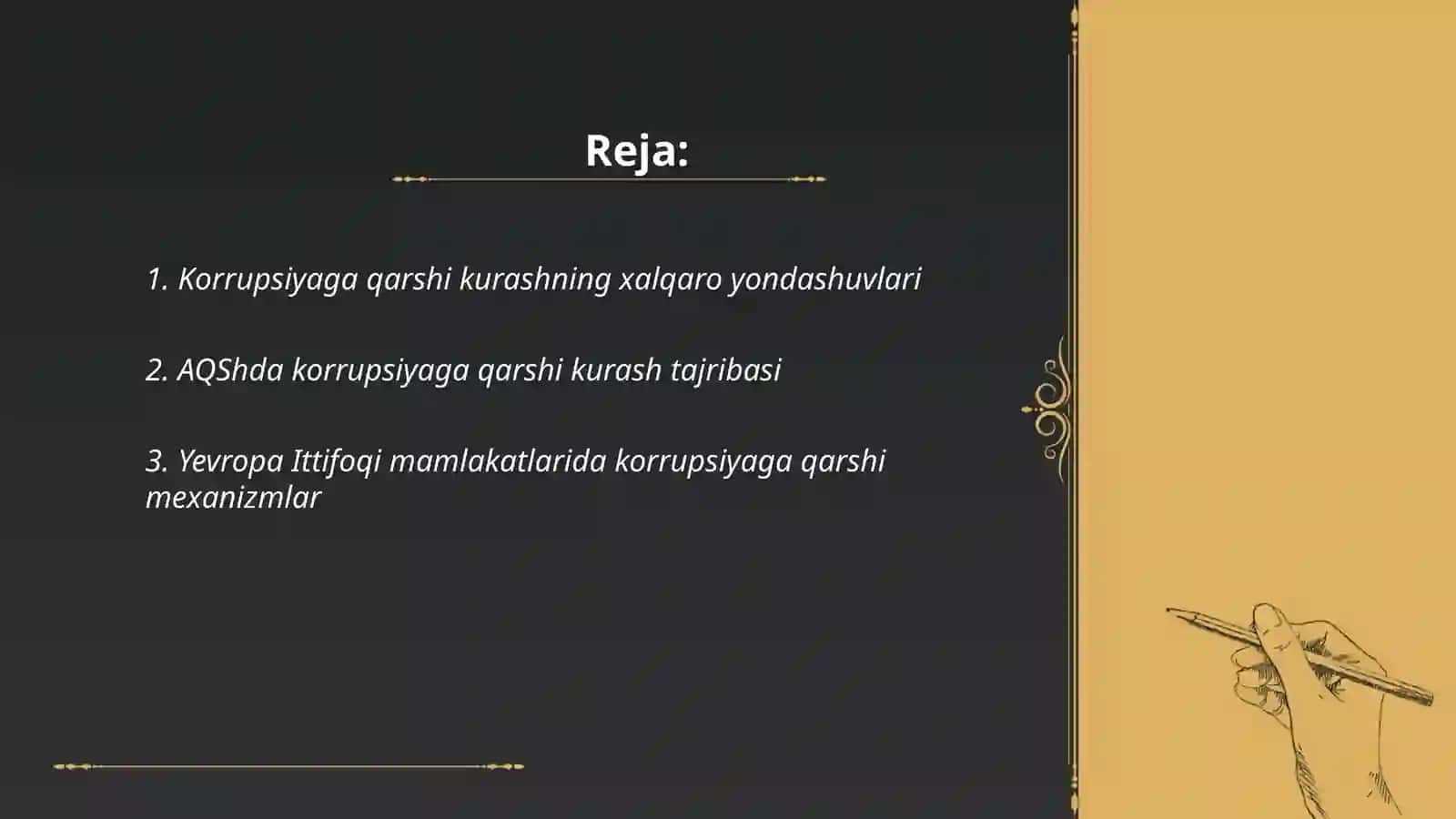 Korrupsiyaga qarashi kurashning jahon tajribasi 2