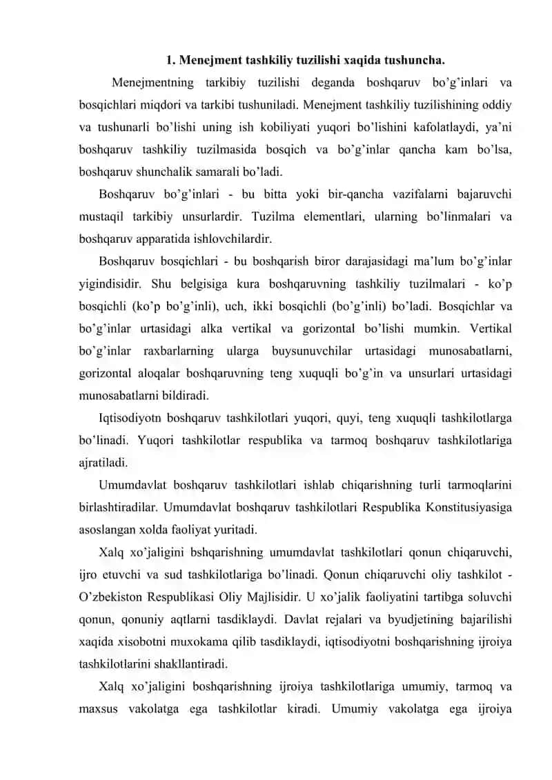 Chiziqli-shtabli tashkiliy tuzilma 2