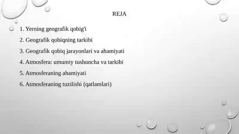 Yerning geografik qobig'i 2