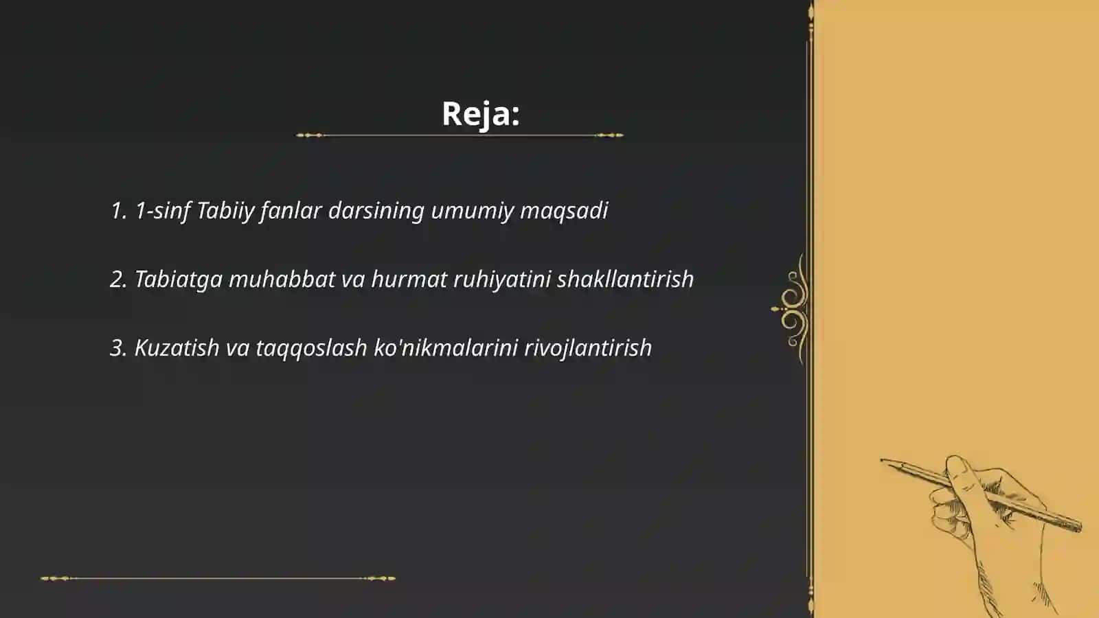1-sinf Tabiiy fanlar darsi 2