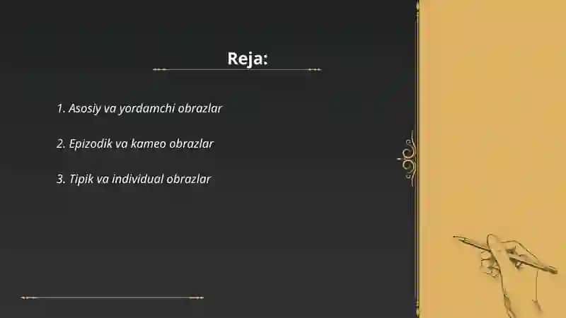 Badiiy obraz turlari 2