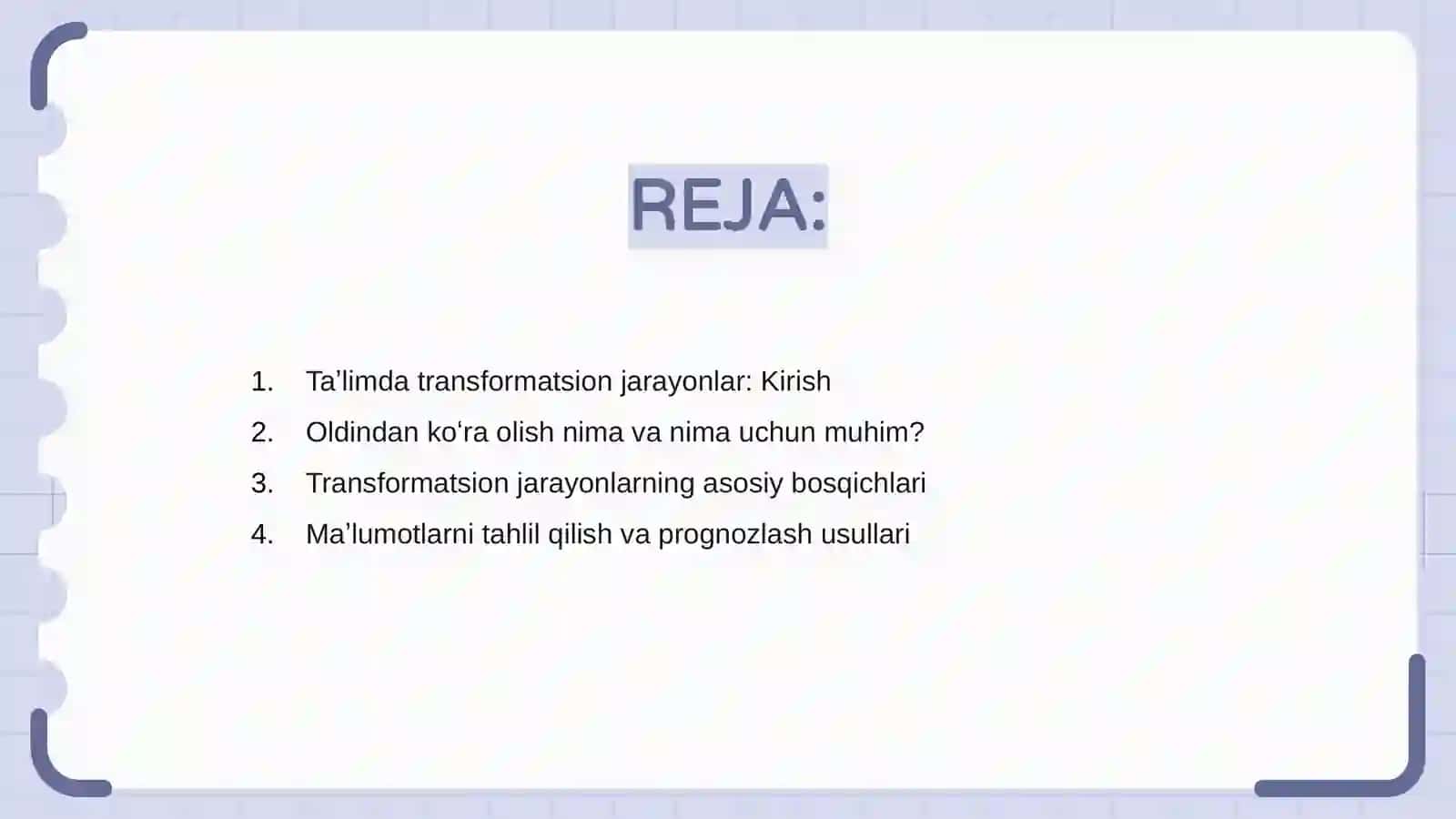 Taʼlimda transformatsion jarayonlarni oldindan koʻra olish 2