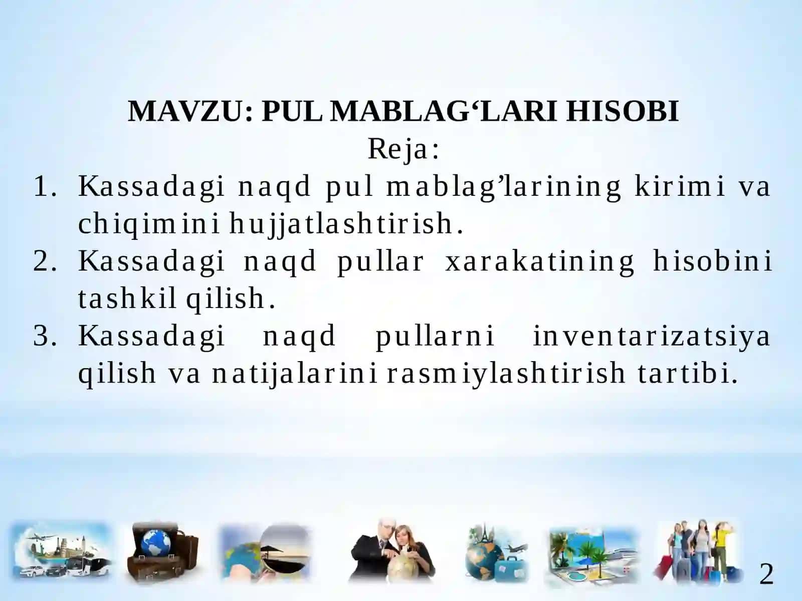 PUL MABLAG‘LARI HISOBI 2