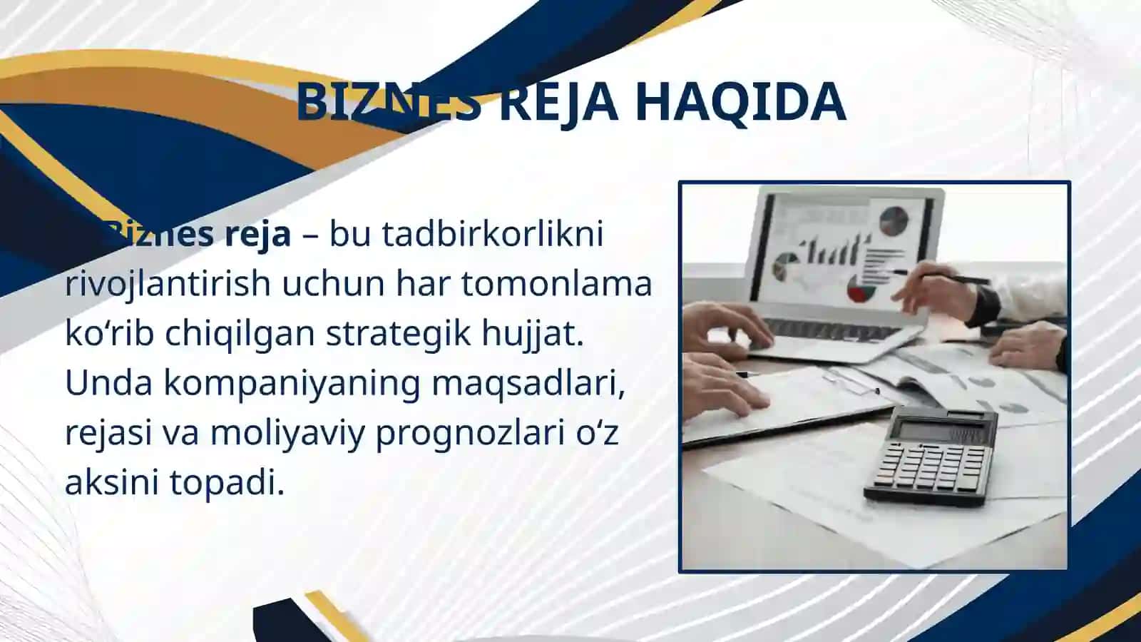 BIZNES REJA ISHLAB CHIQISH 2