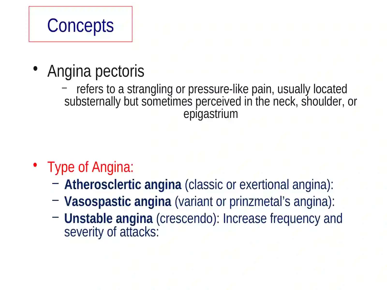 Vasodilators & the Treatment of Angina Pectoris 2