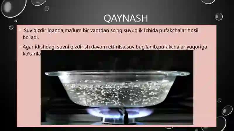 Qaynash, Bug’lanish, Kondensatsiya 2