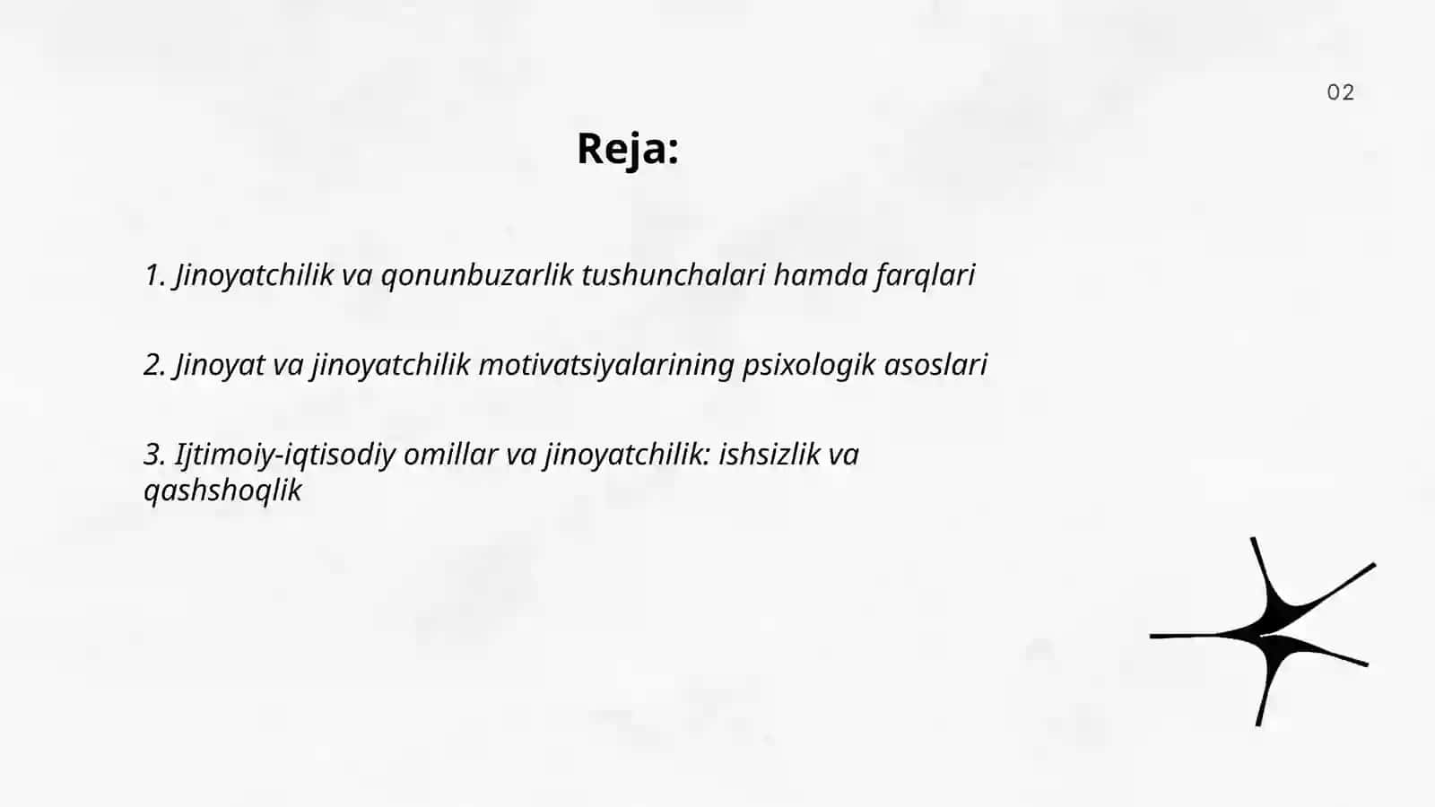 Jinoyatchilik qonunbuzarlik va uning motivatsiyasi 2