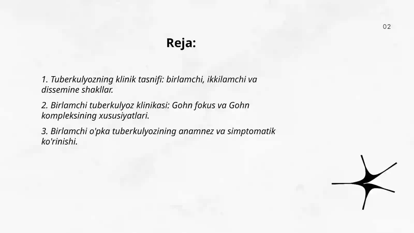 Tuberkulyozning klinik tasnifi 2