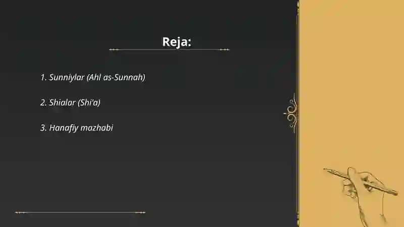 Sunniylar (Ahl as-Sunnah) 2