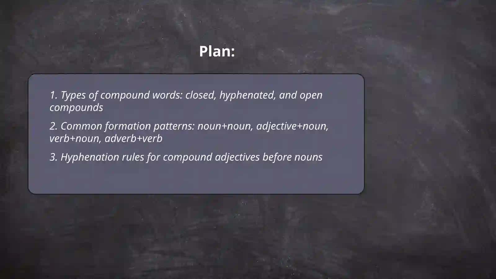 Compound words in English 2