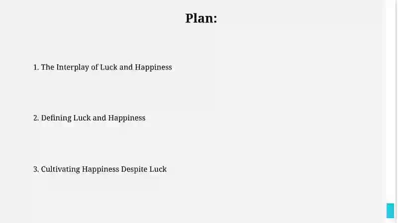 Luck and Happiness 2