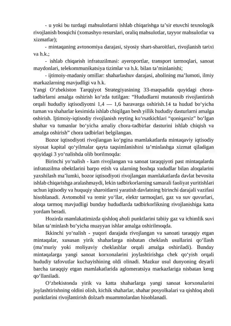 Mintaqaviy Iqtisodiy Siyosat 2