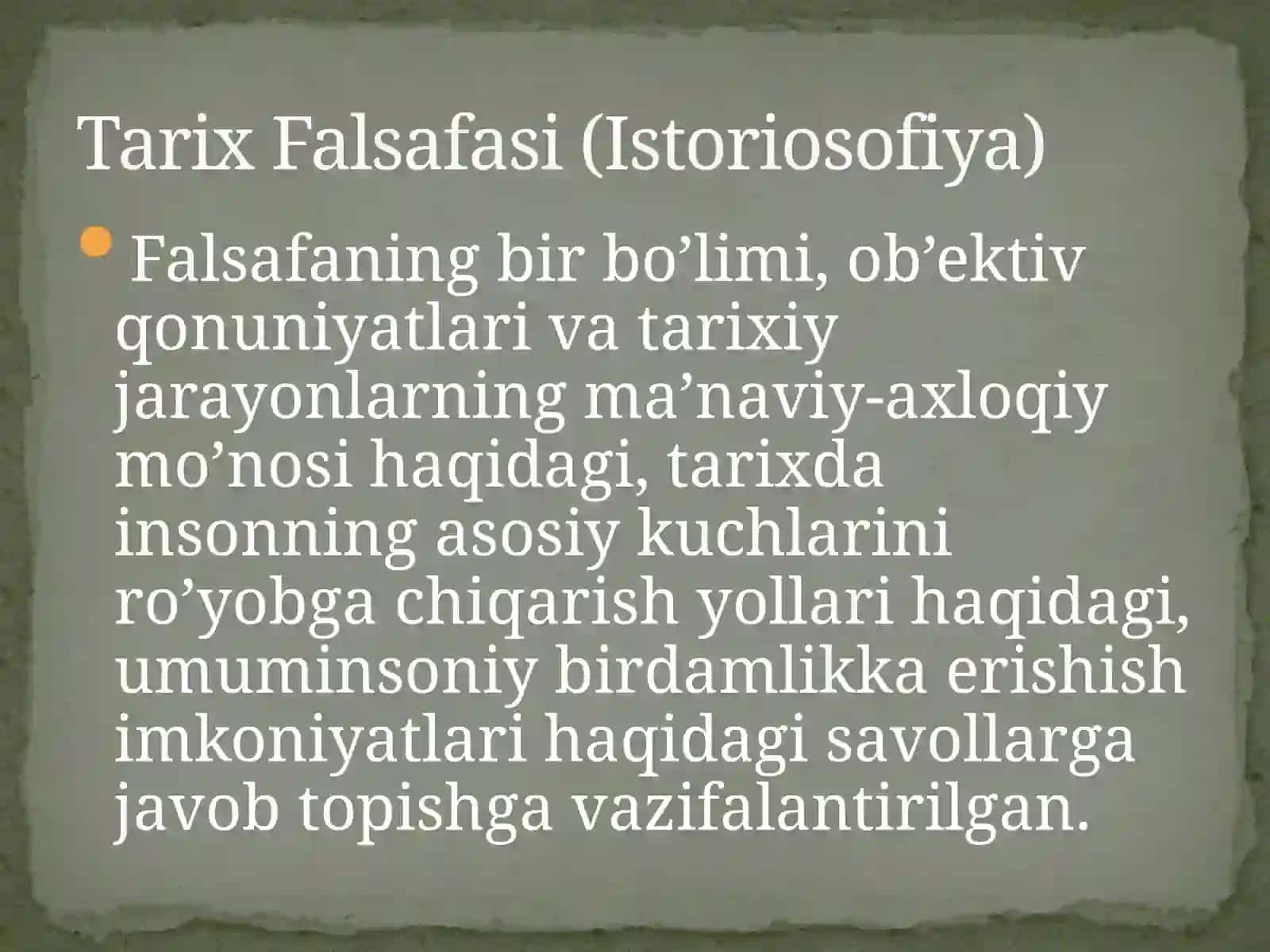 Tarix falsafasi 2