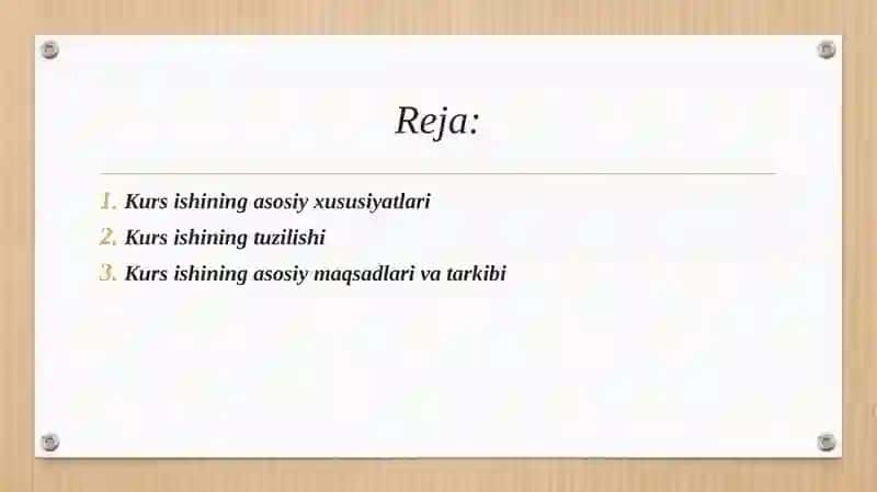 Kurs ishi haqida tushuncha 2