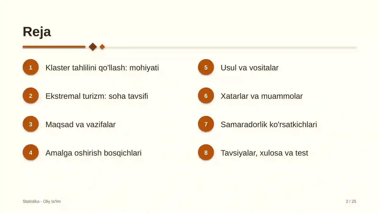 ekstremal turizmda klaster tahlilini qo'llash 8772 2