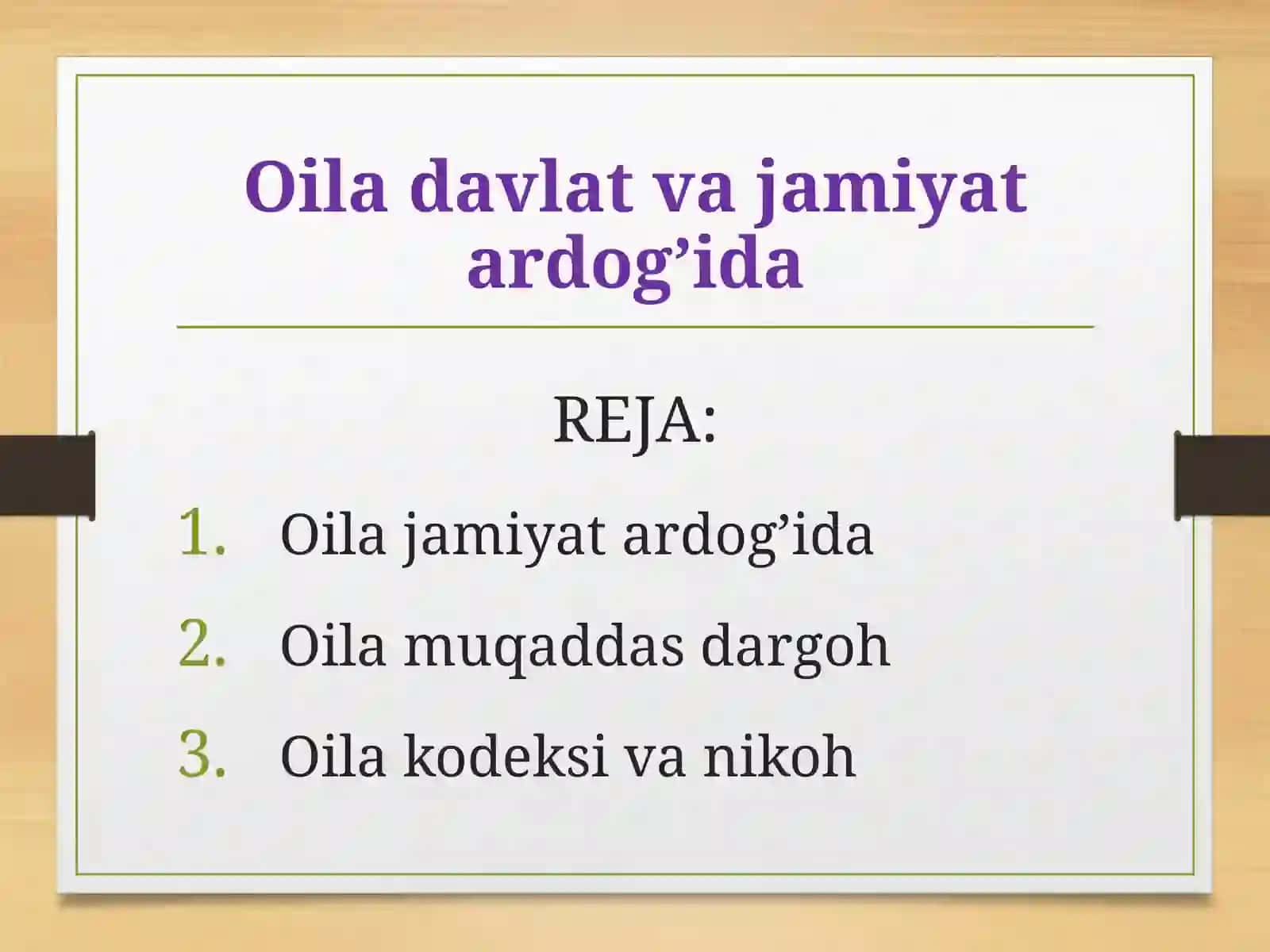Oila davlat va jamiyat ardog’ida 2