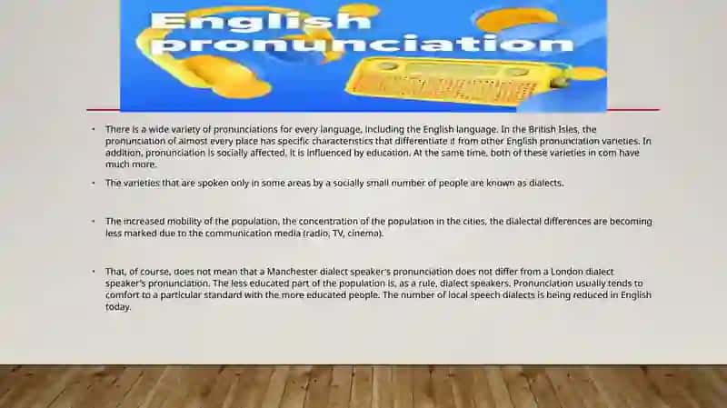 Types of English pronunciation 2