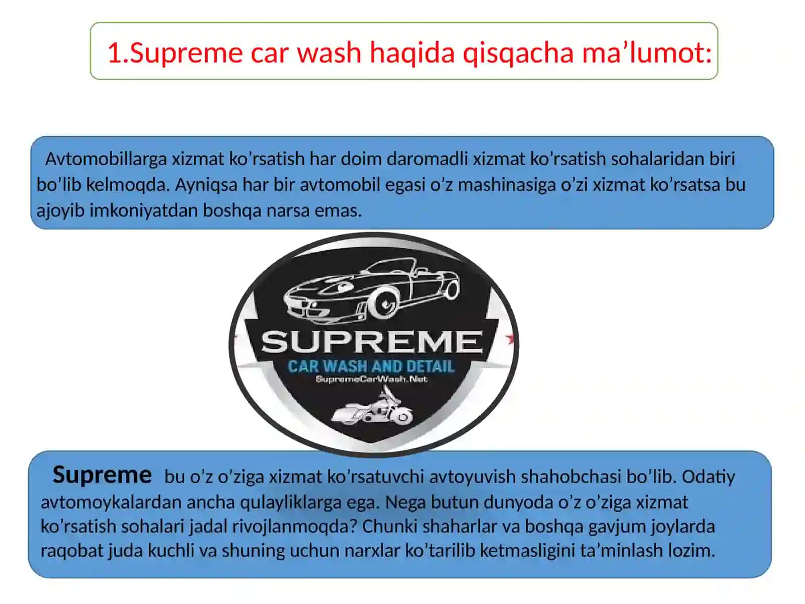 Supreme car wash 2