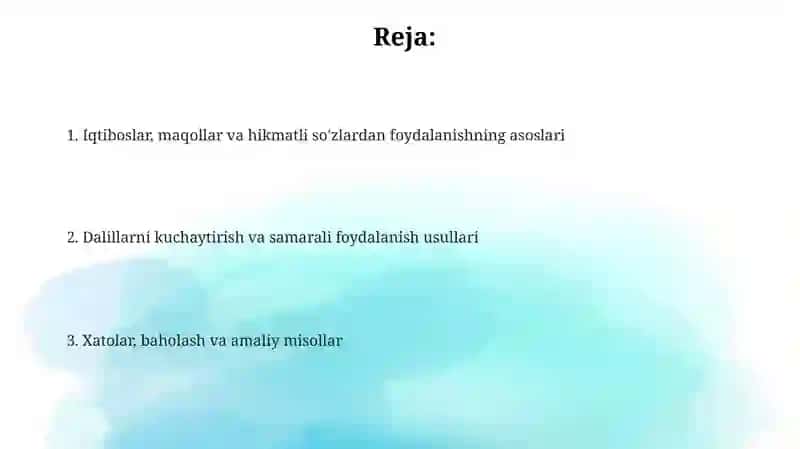 Iqtiboslar, Maqollar va Hikmatli So'zlar 2