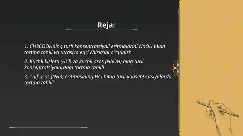 Tortma tahlil boyicha tajribalar 2