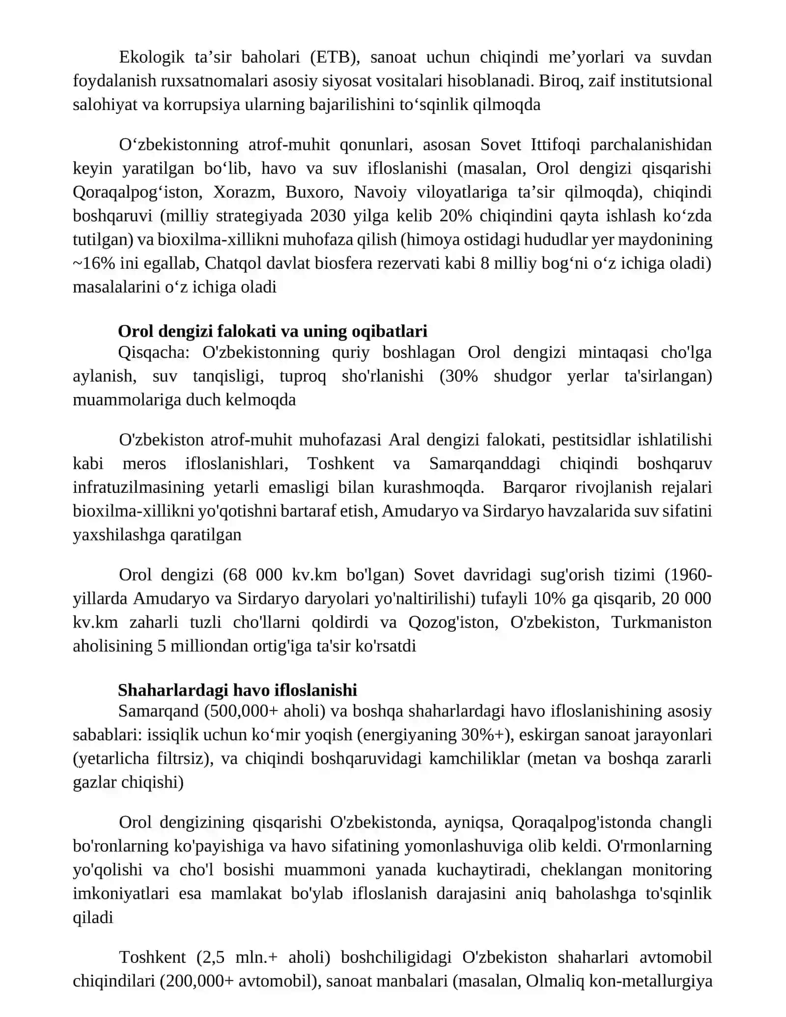 Oʻzbekistonda atmasferani muhofaza qilish muomolari 2
