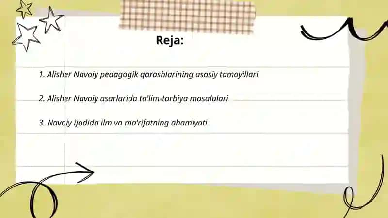 Alisher Navoiyning pedagogik qarashlari 2
