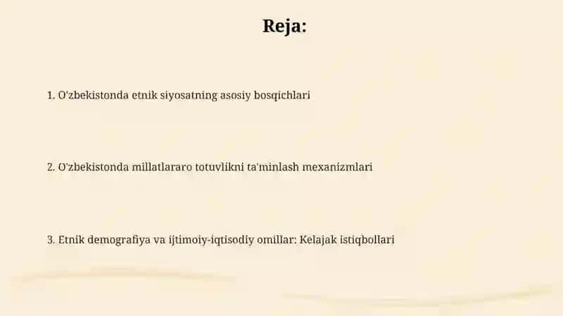 O'zbekistonda etnik siyosat va millatlararo munosabatlar 2
