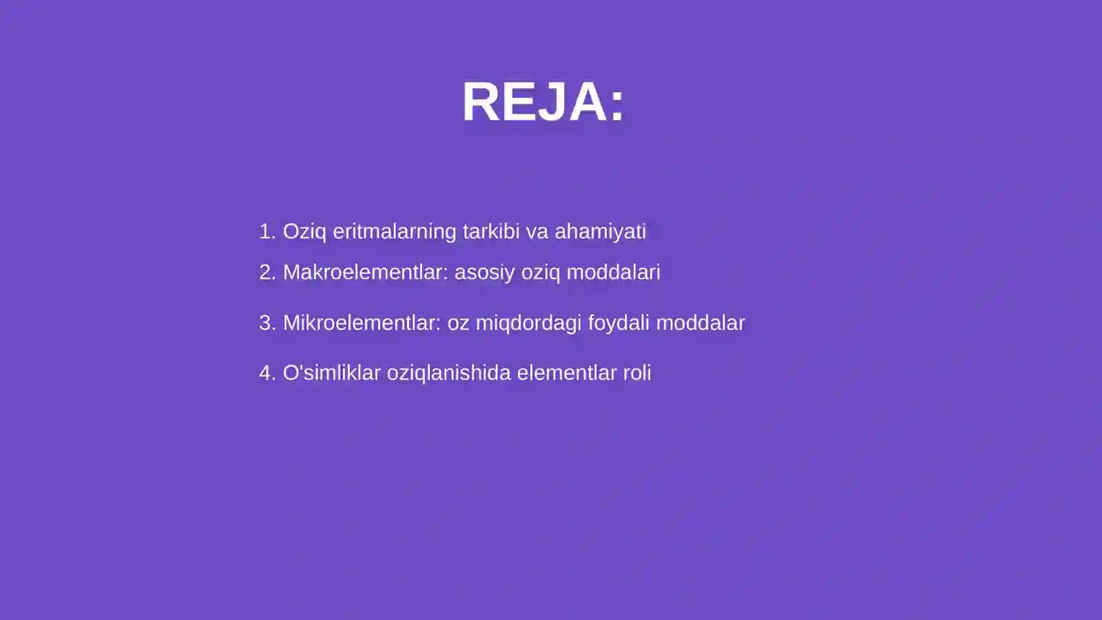 Oziq eritmasi tarkibi va ahamiyati 2