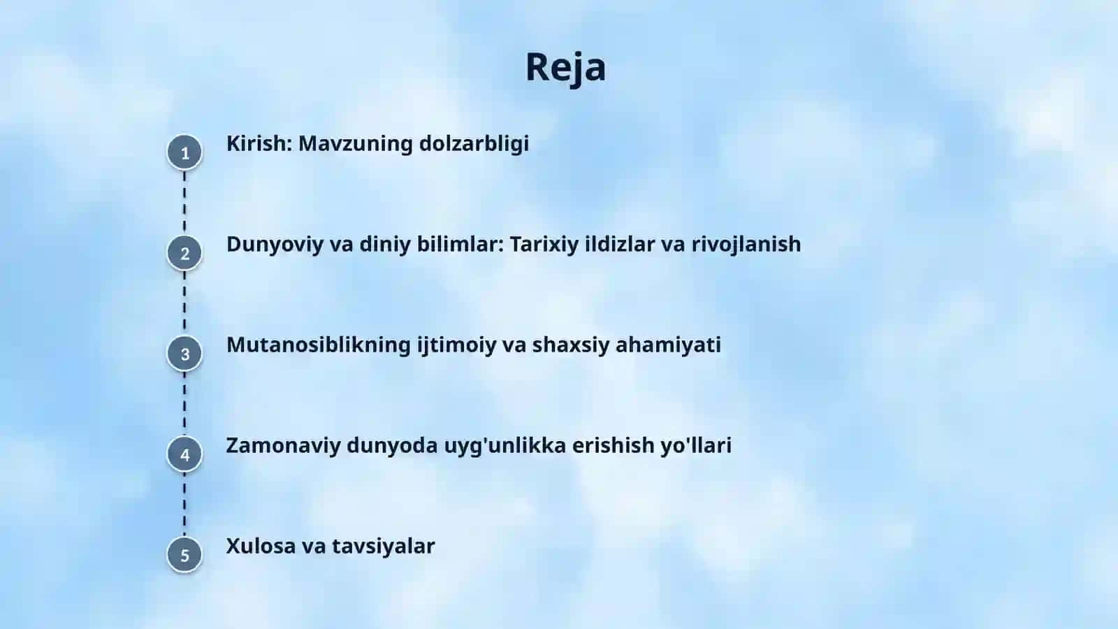 Dunyoviy va diniy bilimlar mutanosibligini ta'minlashning ahamiyati 2