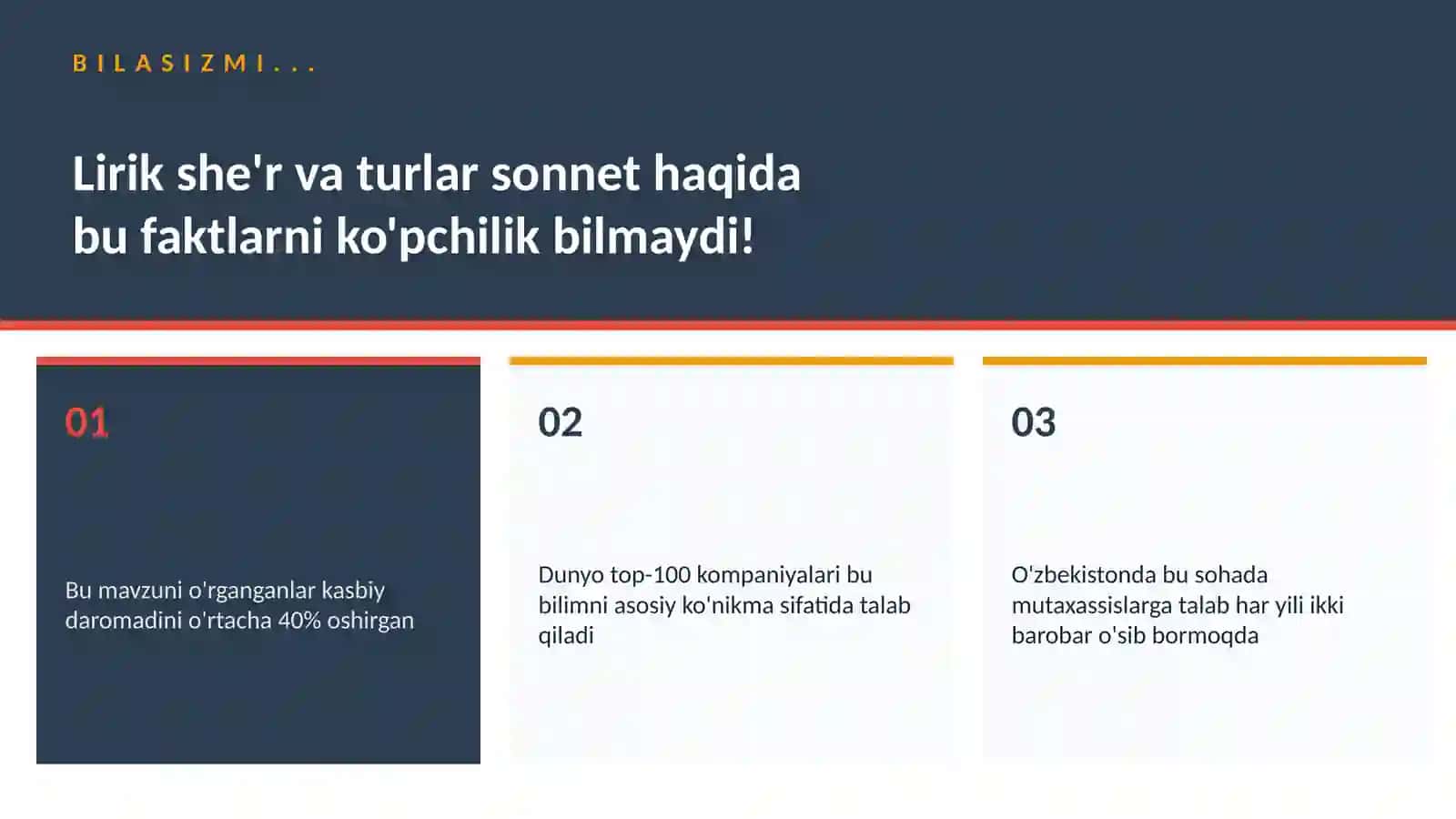 LIRIK SHE'R VA TURLAR SONNET 2