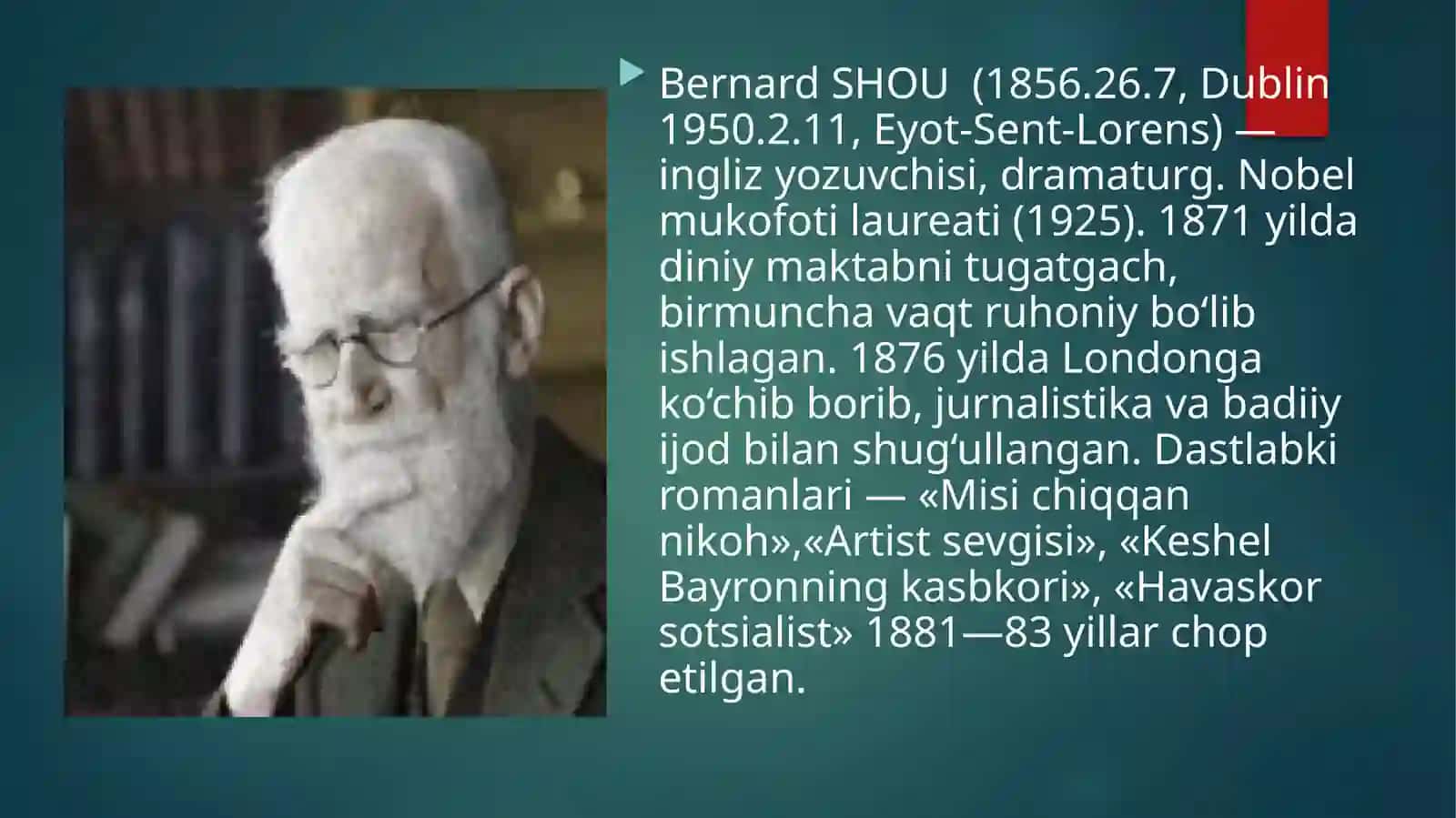 Bernard Shou dramaturgiyasi 2