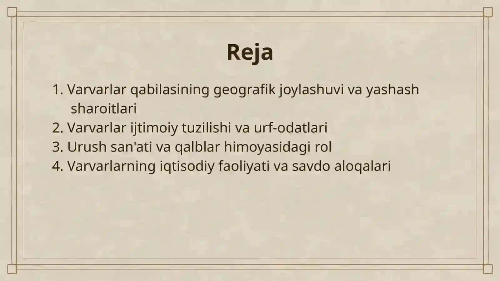 VARVARLAR QABILASI 2