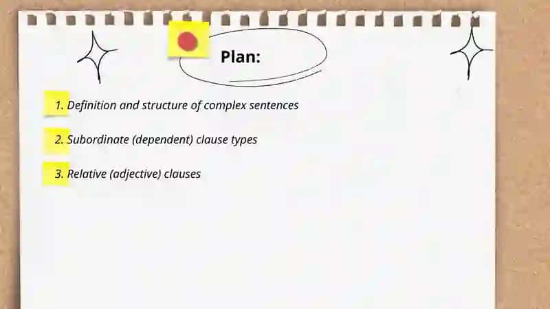 Complex Sentences 2