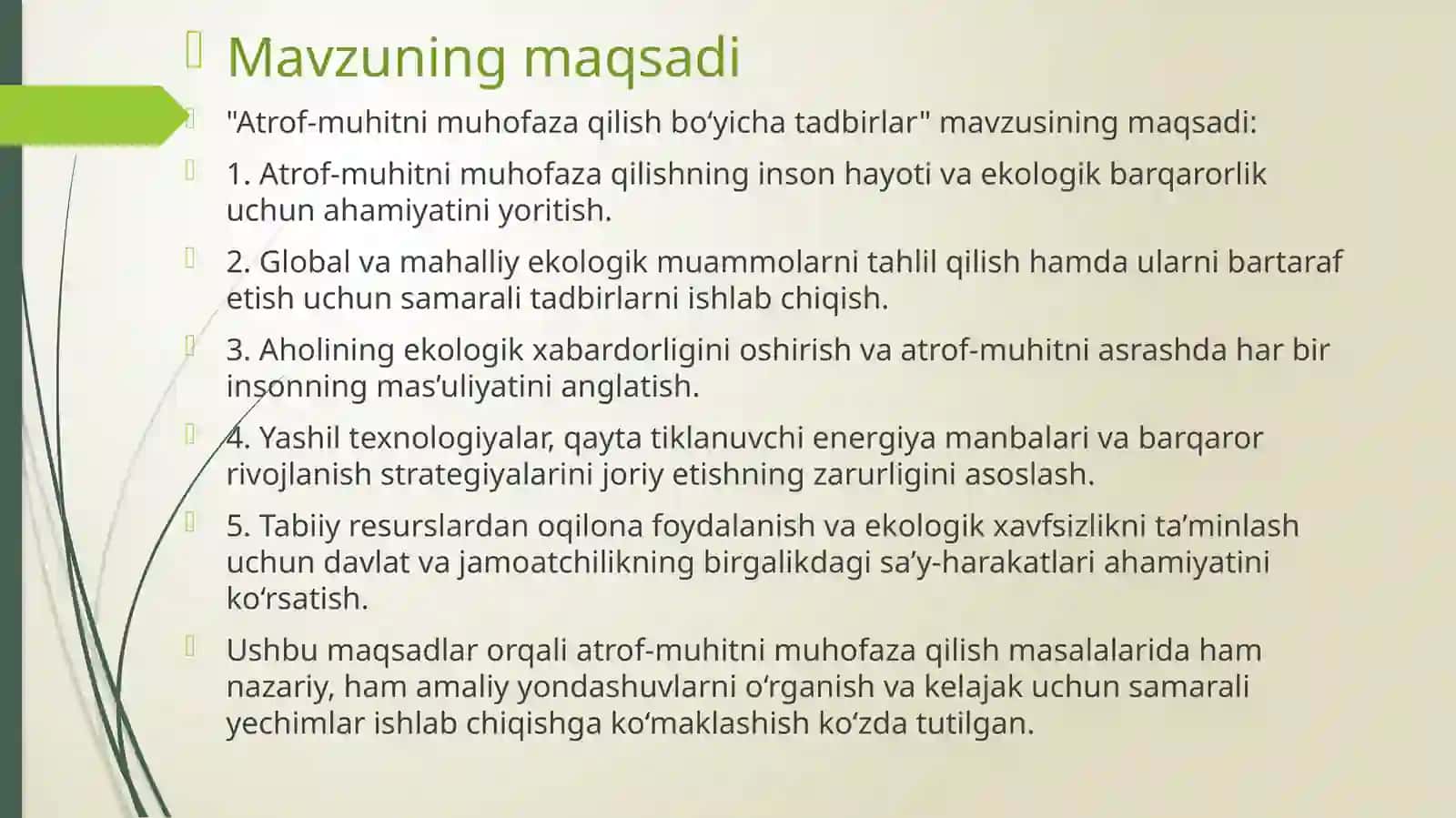 Atrof-muhitnimuhofazaqilish Reja 2